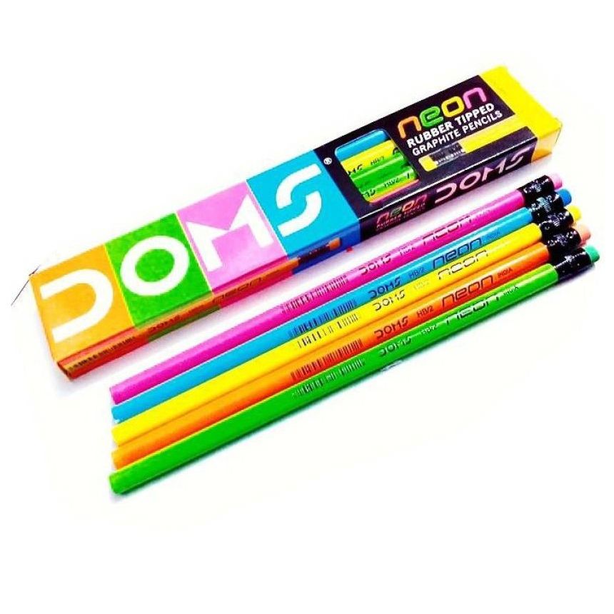Hi-Quality Lead 10x Doms Y1 buy 4 get 1 free Super Dark Triangle Pencils 